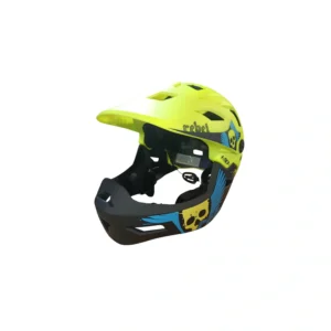 helmet_full_face_yellow_1 Κράνος Ποδηλάτου Full Face fluo κίτρινο matte - Medium