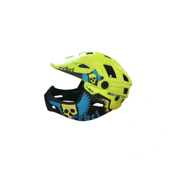 Κράνος Ποδηλάτου Full Face fluo κίτρινο matte - Medium