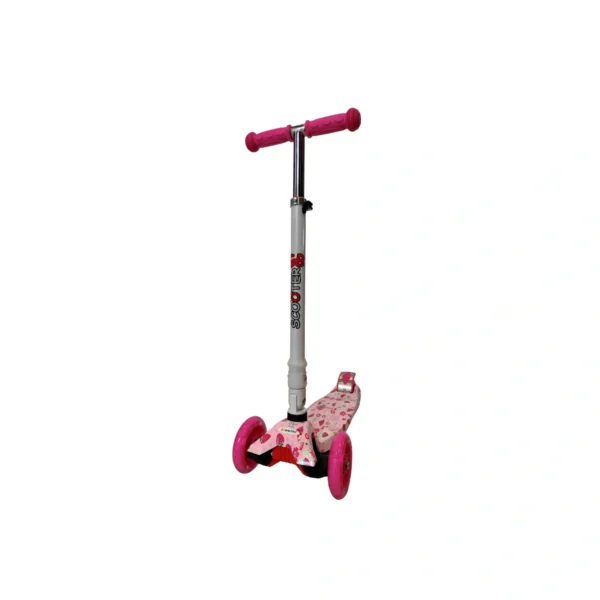 pink_scooter_1 Παιδικό Πατίνι με φώτα στις ρόδες - Ροζ