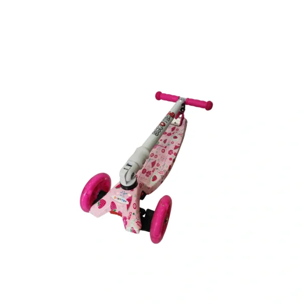 pink_scooter_3 Παιδικό Πατίνι με φώτα στις ρόδες - Ροζ