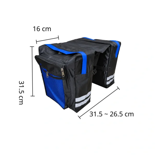 ΒΑΛ-0004__ Τσάντα Σχάρας Ποδηλάτου Διπλή Αδιάβροχη (Οπίσθια) – Διάφορα Χρώματα
