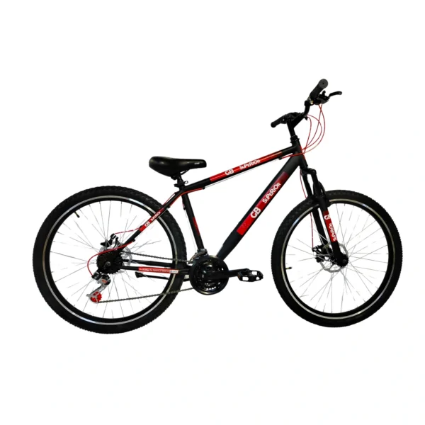 27.5_gb_superior_21sp_stef_red Ποδήλατο Βουνού MTB 27,5" GB Superior 21 Ταχυτήτων με Δισκόφρενα – Μαύρο/Κόκκινο