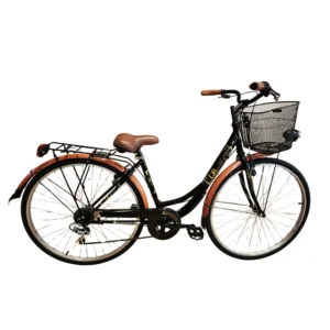 Γυναικείο Ποδήλατο Πόλης GB Elegant City 28" 6sp – Μαύρο/Καφέ
